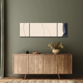 Obraz - Beżowa abstrakcja (170x50 cm)