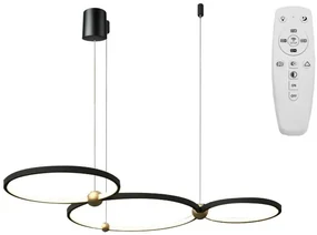 Lampa Ring 3 led + pilot APP752-30-40-50 Czarna