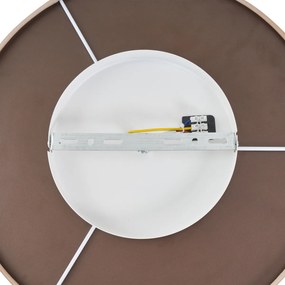 Nowoczesna lampa sufitowa z beżowej tkaniny z diodami LED z 3-stopniowym ściemnianiem - Bredow