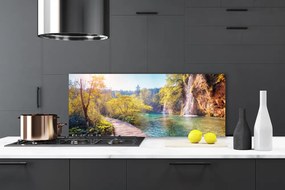 Panel Szklany Spokojna Tafla Jeziora o Zmierzchu