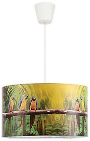 Duolla - Żyrandol dziecięcy na lince PARROTS 1xE27/40W/230V śr. 35 cm