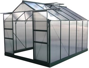 Szklarnia ogrodowa z poliwęglanu "Dahlia" kolor zielony świerkowy 7,67 m²