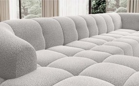 Narożnik VELPA XL Prawostronny z elektryczną regulacją siedziska w tkaninie LOOP 01 WERSAL