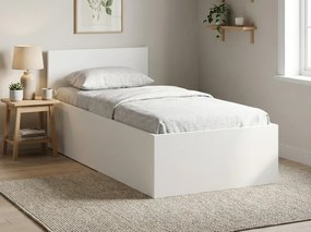 Łóżko SOFIA 80 x 200 cm, białe Stelaż: Bez stelaża, Materac: Materac Deluxe 10 cm