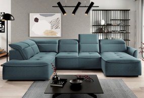 Narożnik MURILLO XL z elektryczną regulacją siedziska Lewostronny w tkaninie VOUGE 12 WERSAL