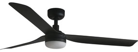 FARO 33815WT-21-LED Sufitowy wentylator z ściemniaczem PUNT M LED/18W/230V czarny śr. 132 cm WT + pilot