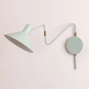 Kierunkowa Lampa Ścienna Z Żelaza Lizz Celadón - Sklum