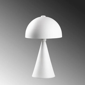 Biała lampa stołowa z metalowym kloszem (wysokość 52 cm) Dodo – Opviq lights