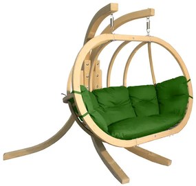 Zielony fotel kula do ogrodu D6-Z15