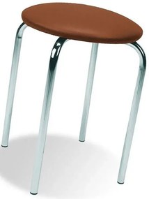 Brązowy Taboret Tapicerowany Kuchenny B3-L25