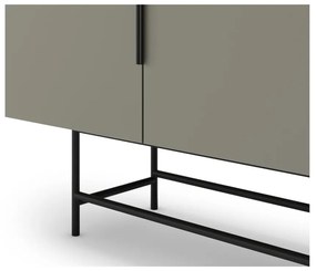 Zielonoszara niska komoda 200x77,5 cm Eldia – Marckeric