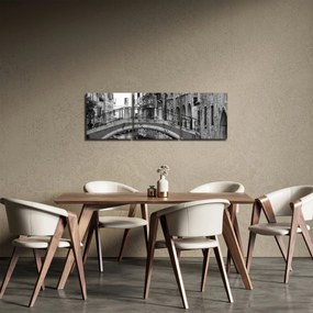 Obraz - Widok na Wenecję (z zegarem) (90x30 cm)
