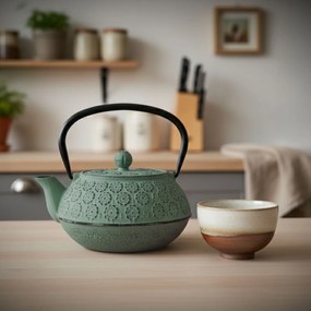 Czajnik żeliwny z zaparzaczem KUMO, 1000 ml