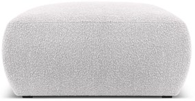 Jasnoszary puf z materiału bouclé Molino – Micadoni Home