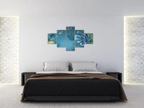 Obraz - Liście roślin tropikalnych (125x70 cm)