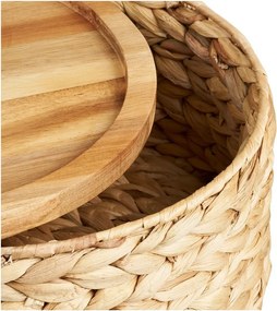 Koszyki zestaw 3 szt. z hiacyntu wodnego ø 30x15 cm Botofte – House Nordic