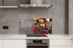 Panel nad Blat Kuchenny Kompozycja z Jajkiem i Papryczką