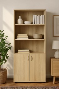 Regał biurowy z drzwiczkami dąb sonoma Z8-R05