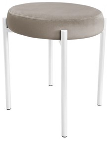 TABORET DIOR STOŁEK LOFT metal podstawa biała MG09