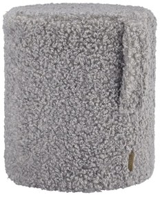 Szary puf z materiału bouclé Teddy – Blomus