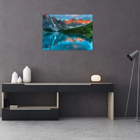 Obraz turkusowego jeziora (70x50 cm)