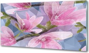 Panel do kuchni Różowa magnolia
