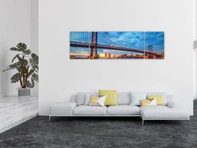 Obraz - Most Benjamina Franklina, Filadelfia (170x50 cm)
