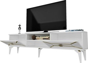 Stolik pod telewizor Yumedi White and Gold
