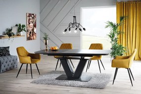 Krzesło LINEA VELVET curry SIGNAL