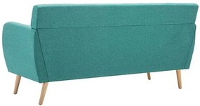 3-osobowa zielona sofa pikowana - Lilia