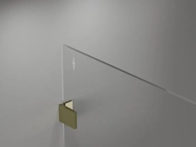 Mexen Lunar ścianka prysznicowa Walk-in prawa 60 x 200 cm, transparent 8 mm, złota - 830-060-000-50-00-P