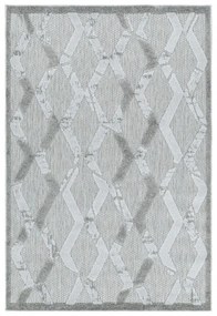 Dywan sznurkowy Bahama 3D szaro-kremowy 80 cm x 150 cm