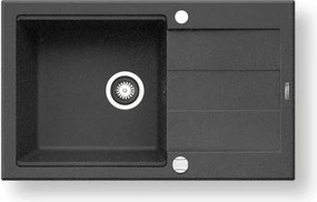 Pyramis 70083701 - Zlewozmywak kuchenny SPARTA PLUS LUX 78x48 cm granitowy/czarny