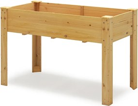 Podwyższona grządka ogrodowa Skrzynia ogrodowa 120 x 60 x 82 cm