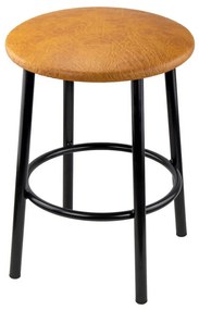 Taboret JOPEK BLACK GNIOT Stołek Kuchenny Wzmocniony