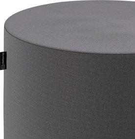 Puf Barrel kolor brązowy tkanina welwetowa