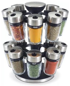 Cole&Mason - Obrotowy stojak z przyprawami MASTER 17 szt.