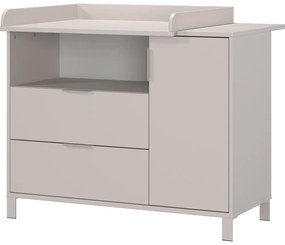 Kremowa komoda dziecięca z przewijakiem 115x102x77 cm Alkmaar – Germania