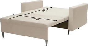 Sofa rozkładana 2os z funkcją spania GUEST Szary