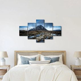 Obraz góry i rzeki (125x70 cm)