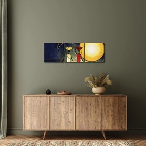 Obraz starożytnego obrazu (z zegarem) (90x30 cm)