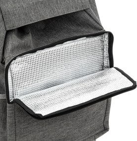 Wózek zakupowy na kółkach, szary