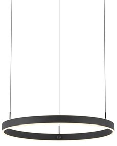 Designerska lampa wisząca czarna z 3-stopniową regulacją ściemniania - Titmus Nowoczesny Oswietlenie wewnetrzne