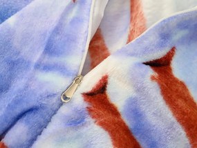 PrzytulneMieszkanie.pl PrzytulneMieszkanie.pl Pościel z mikropluszu WINTER WISH niebieska Rozmiar pościeli: 70 x 90 cm | 140 x 200 cm