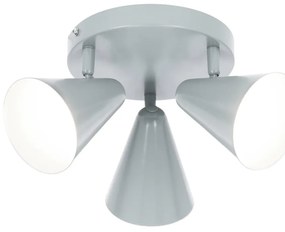 Niebieska lampa sufitowa z metalowym kloszem 34x34 cm Amor – Candellux Lighting