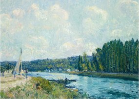Obraz - Alfred Sisley, The Banks of the Oise, reprodukcje (70x50 cm)
