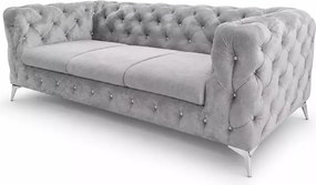 Sofa 3 osobowa Moet głęboko pikowana elegancka do salonu na nóżkach