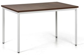 Stół do jadalni TRIVIA, szara konstrukcja, 1200 x 800 mm, orzech