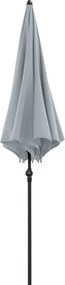 Doppler myZone 200 cm - parasol centralny jasnoszary