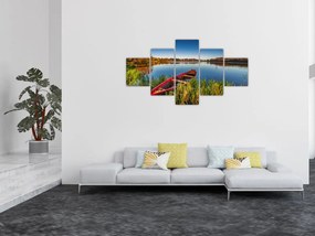 Obraz czerwonej kropki (125x70 cm)